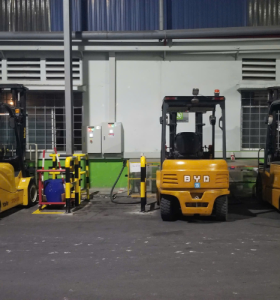 Dự Án Thi Công Trạm Sạc Xe Forklift Cho Nhà Máy