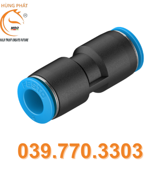 ĐẦU NỐI REN KHÍ QS-8 - ĐẠI LÝ FESTO (HÀNG CÓ SẴN)