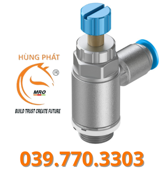 Van tiết lưu một chiều GRLA-1/4-QS-8-RS-D chính hãng Festo - Đại lý Hùng Phát (HÀNG CÓ SẴN)