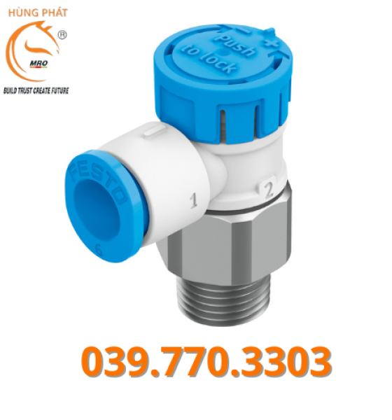 Van tiết lưu một chiều VFOE-LE-T-R18-Q6 - Đại lý Festo (HÀNG CÓ SẴN) 