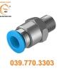 Đầu nối ren khí QS-1/8-8 - Festo Hùng Phát (HÀNG CÓ SẴN)