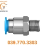 Đầu nối ren khí QS-1/8-8 - Festo Hùng Phát (HÀNG CÓ SẴN)
